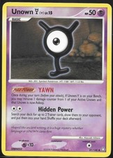 Pokémon Card- Unown Y 81/146 (Legends Awakened, 2008)