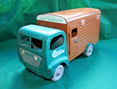 Tri-ang Lines Brothers 1964 Gepresstes Stahl Regal Roadster Pferd Transport-Lkw