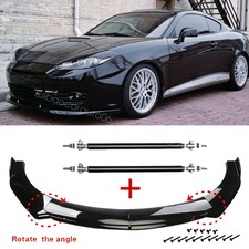 Black For Hyundai Tiburon Front Bumper Lower Lip Spoiler Diffuser Bodystrut Rod