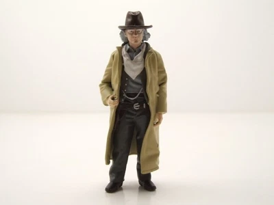 Figur Doc Brown Mantel Hut Zurück in die Zukunft 3 für 1:18 Modelle Cartrix