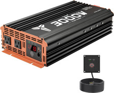 3000W Inverter 12V DC to 110V AC Converter for Home, RV, Truck, Off-Grid Solar P