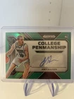 2023-24 Prizm Draft Picks College Penmanship Green Joey Hauser Rookie Auto RC