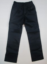 LANDS END Navy School Uniform Elastic Waist Pull-On Chino Pants Girls 4 NEW