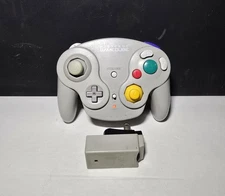 Nintendo GameCube Wavebird Wireless Controller Silver with Dongle Works & Tested