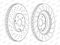 2X Jurid Bremsscheibe Coat+ 562354JC-1 JC Schachtel FüR Mercedes Klasse Model