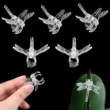 100Pcs Plant Orchid Clips, Garden Plant Support Clip, Dragonfly Orchid Clips,...