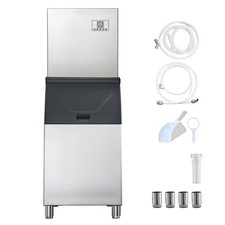 Uimoso Commercial Ice Maker Machine 400LBS Daily Output with 300LBS Storage