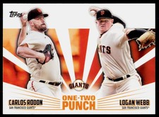 2023 Topps Carlos Rodon / Logan Webb 12P-11 One-Two Punch San Francisco Giants