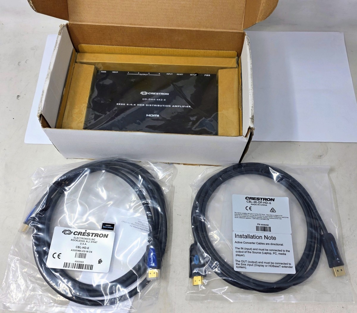 CRESTRON HD-DA4-4KZ-E Distribution Amplifier 6509697 for sale