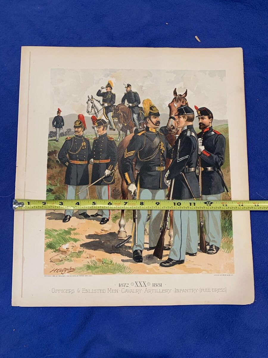 Antique Henry Nelson PLATE #30 XXX - UNIFORM UNITED STATES