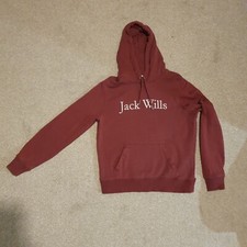 Jack Wills Burgundy Hoodie - Ladies - UK Size 12 I2 