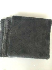 16,30€/st 3 Stück Lammfell Autokissen Sitzschoner Sitzkissen anthrazit 40x40 cm 
