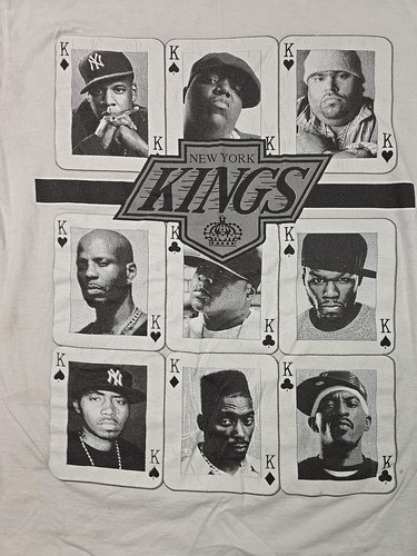New York Kings Shirt Mens Med White Phat Doc Tshirt Iconic 90s Rappers Hip Hop - Picture 8 of 16