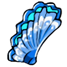 Neopets - Dazzling Blue Mussel Shell - Virtual Item