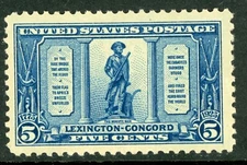 USA 1925 Commemorative 5¢ Lexington Concord Scott # 619 MNH G716