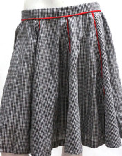 Vintage 50s Gingham Circle Skirt Midi Skirt Mid Century Retro