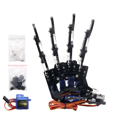 Robot Mechanical Claw Clamper Gripper Arm Right Hand Five Fingers with Servos