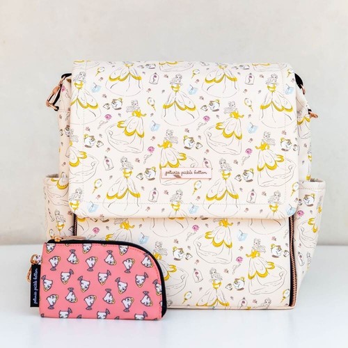 Petunia Pickle Bottom Disney Beauty and the Beast print w/ Bottle bag