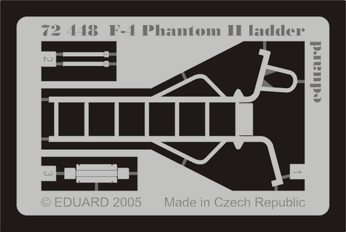 1/72 F-4 Phantom escalera de embarque foto detalle grabado parte, Eduard 72448 - Imagen 2 de 3
