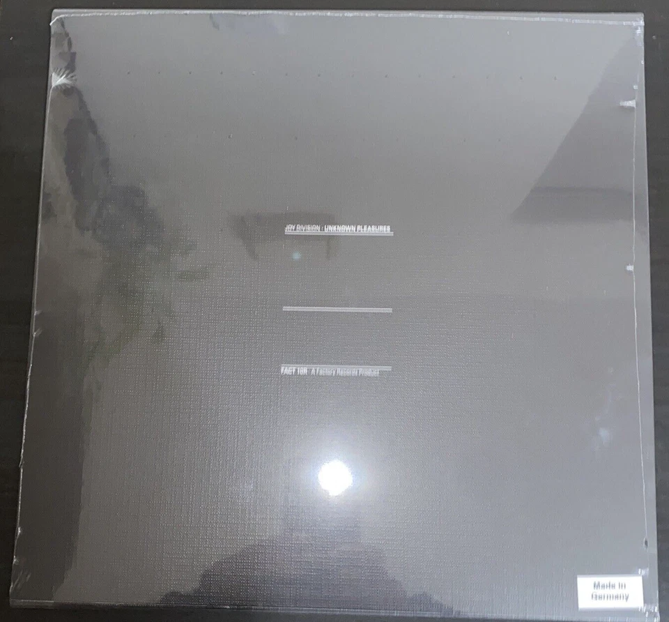 JOY DIVISION UNKNOWN PLEASURES VINYL LP IMPORT 180 GRAM SEALED MINT - Image 2 of 2