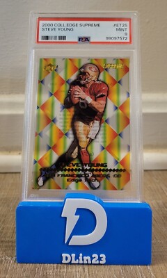 2000 COLLECTOR'S EDGE TECH SUPREME STEVE YOUNG #/100 #ET25 PSA 9 MINT POP 1
