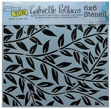 Simple Flower Leaf Ivy Vine Stencil Vineyard Leaves Patterns 6"Paint Template