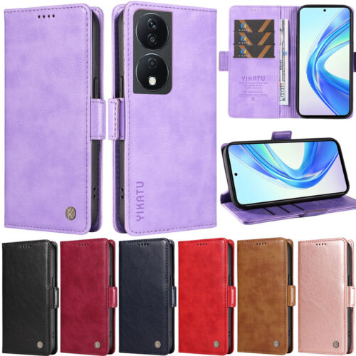 Retro Wallet Leather Flip Case Cover For Huawei Mate 60 Honor X6A X7B X9B X8B X8 - Picture 1 of 117