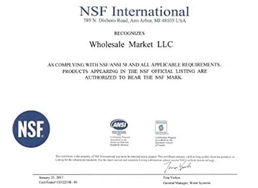 BLUONICS 5 Stge Reverse Osmosis Undersink Water Filter NSF Certified RO Membrane - Image 4 of 4