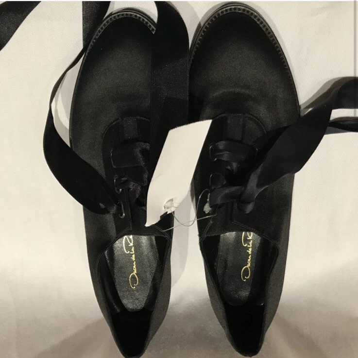 Zapatos Oscar de la Renta Or Korri Negro Brogue Con Cordones Talla 37 Foto 2 de 4