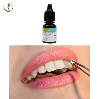 Professional Tooth Gem Rhinestone Placement Bond Step 2 - Stones Not Included