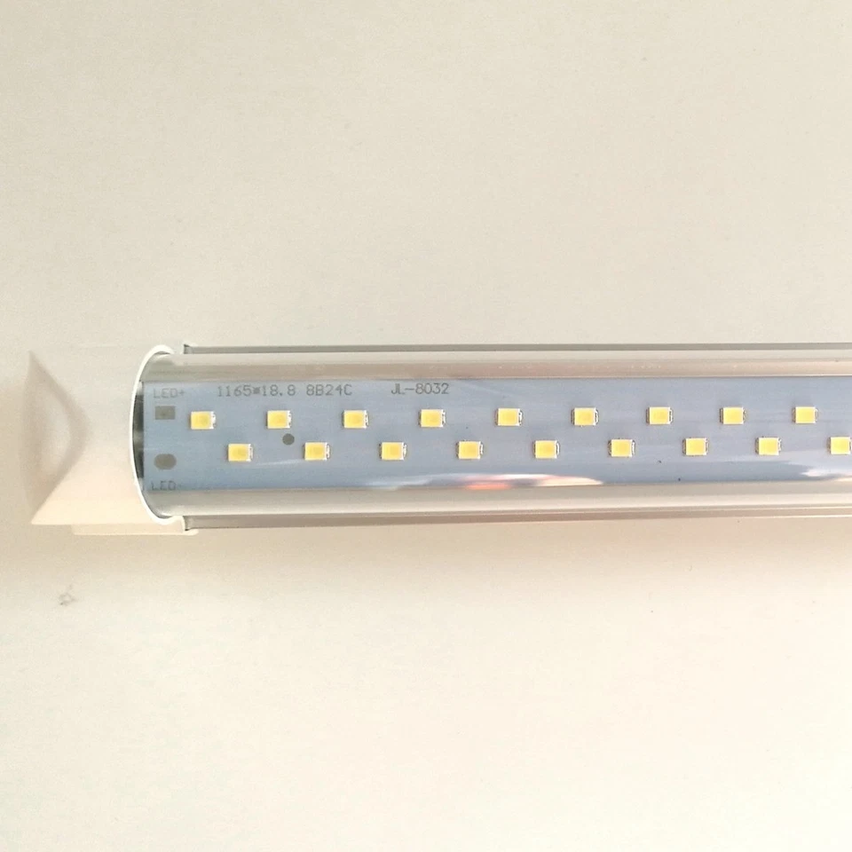 LED Tube Lights 2ft 3ft 4ft 5ft 6ft 8ft Double Row Lighting T8 Integrated Bulb - Image 4 of 4
