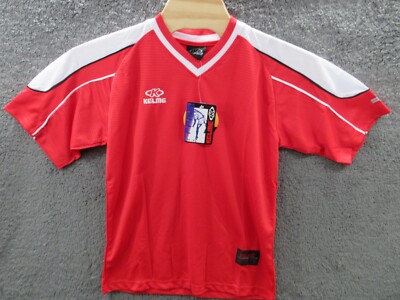 NWT Vintage 90s Y2K KELME Men's Small Polyester Soccer Futbol Jersey Shirt USA
