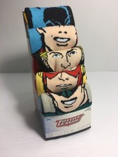Bioworld DC JUSTICE LEAGUE Five Pair Crew Socks Size 8-12 NEW  