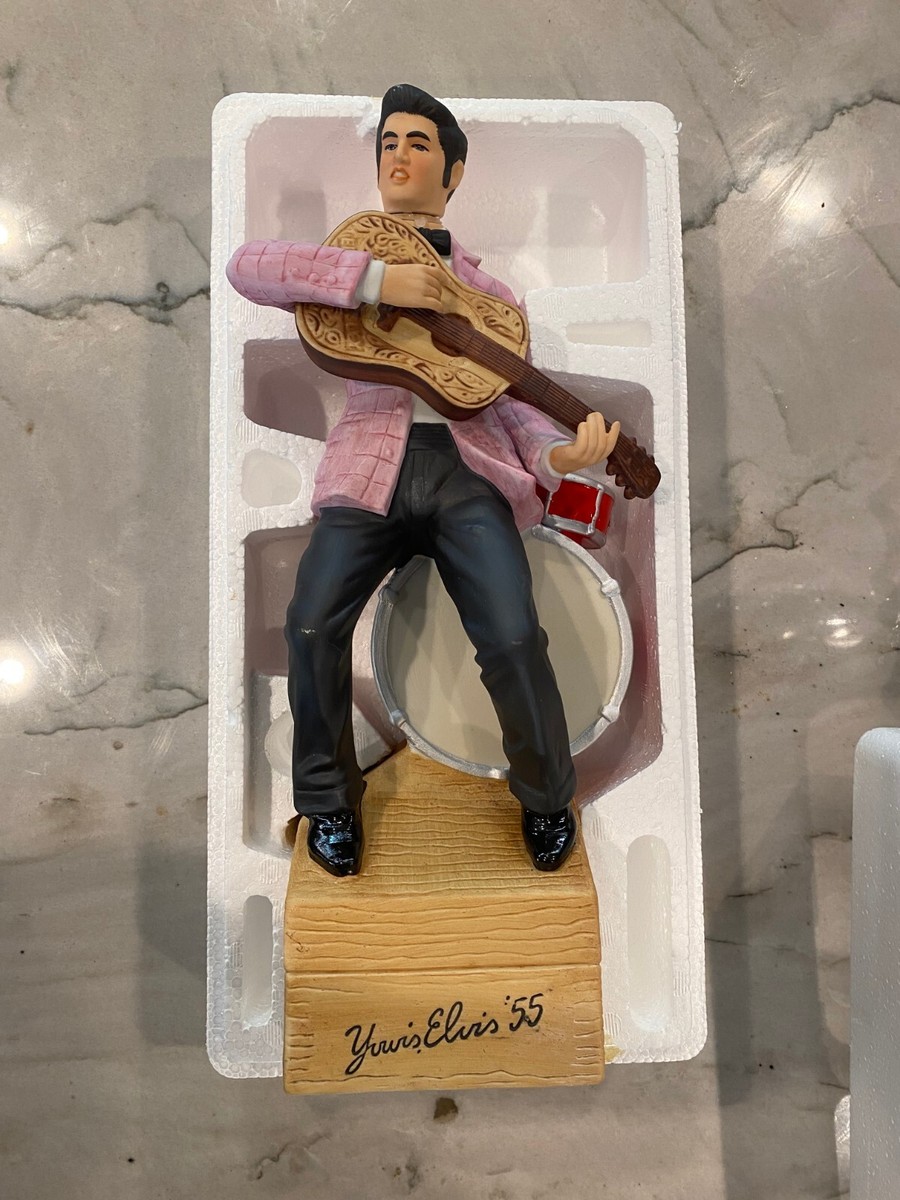 ELVIS PRESLEY 1955 Pink Vintage McCormick Ceramic Decanter Music
