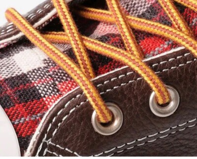 Converse Rare Chuck Taylor All Star Leather Brown And plaid  display picture 2