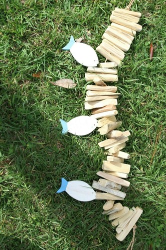 Rustic Beach Christmas Decor Driftwood Garland, 38 inch long, All Natural, G-71 - Picture 6 of 12