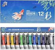 Holbein SUMMER Artist' Gouache Traditional Colours of Japan Irodori  Set of 12
