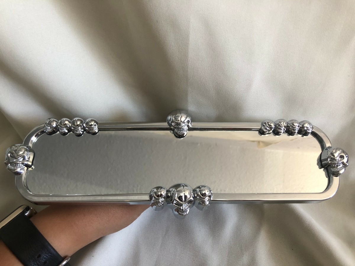 Cipa Skull Rearview Mirror | 32001 | Silver | Approx. 10