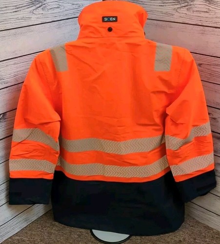 Sioen Vaski Womens Rain Coat Work Jacket Arc Protection Flame Retardant Hi Vis L - Picture 5 of 7
