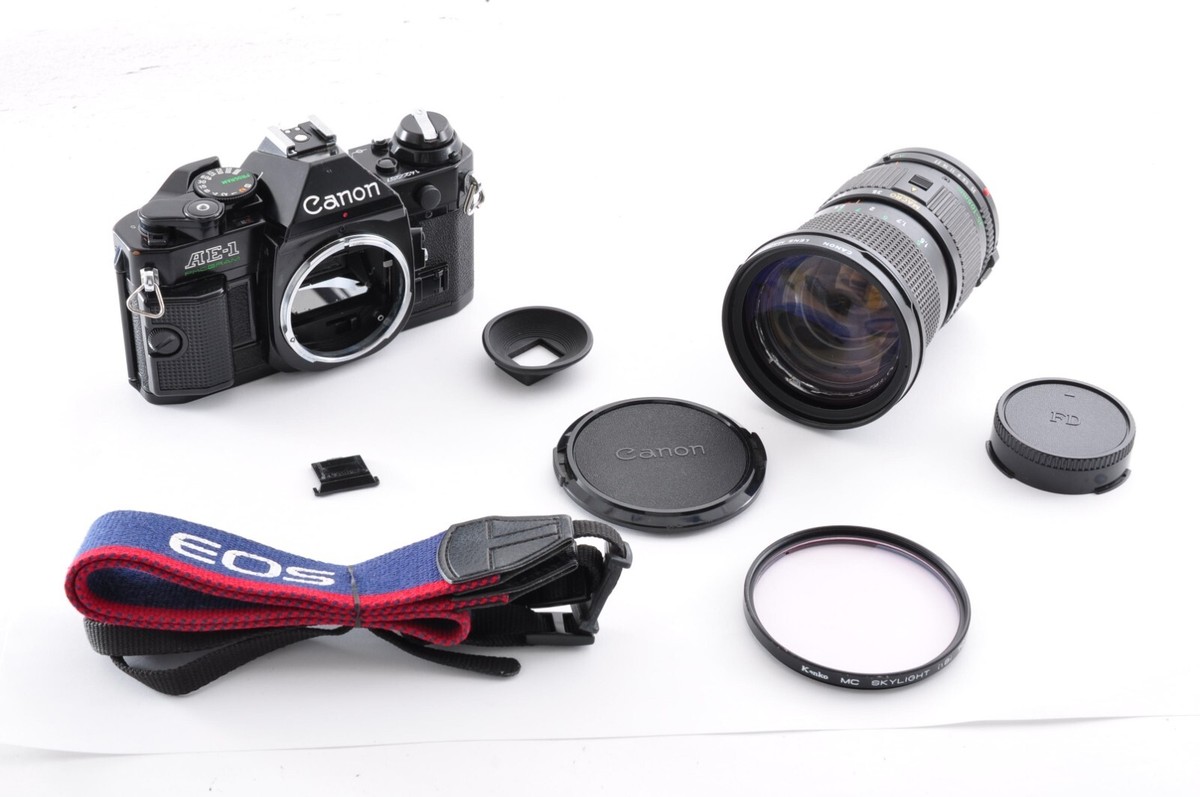 ルート411様、美品！Canon AE-1 プログラむFD35-105 F3.5 Canon AE-1 Program with Canon 35-105mm f3.5 FD Macro zoom