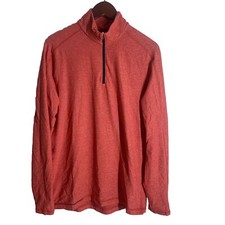 Lululemon Metal Vent Tech Long Sleeve 1/4 Zip Orange Red Size M/L