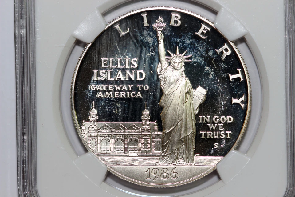 1986-S Liberty US Mint Proof Commemorative Silver Dollar NGC PF UC 2663233-002 - Image 3 of 4