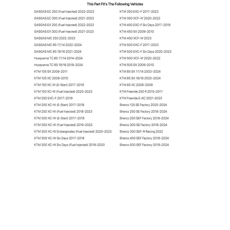 Tusk Rear Shock Seal Kit For KTM 500 EXC-F Six Days 2020-2023 - Image 3 of 4