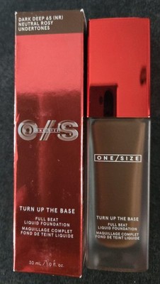 ONE/SIZE Turn Up the Base Full Beat Liquid Foundation - DARK DEEP 65 NR- BNIB