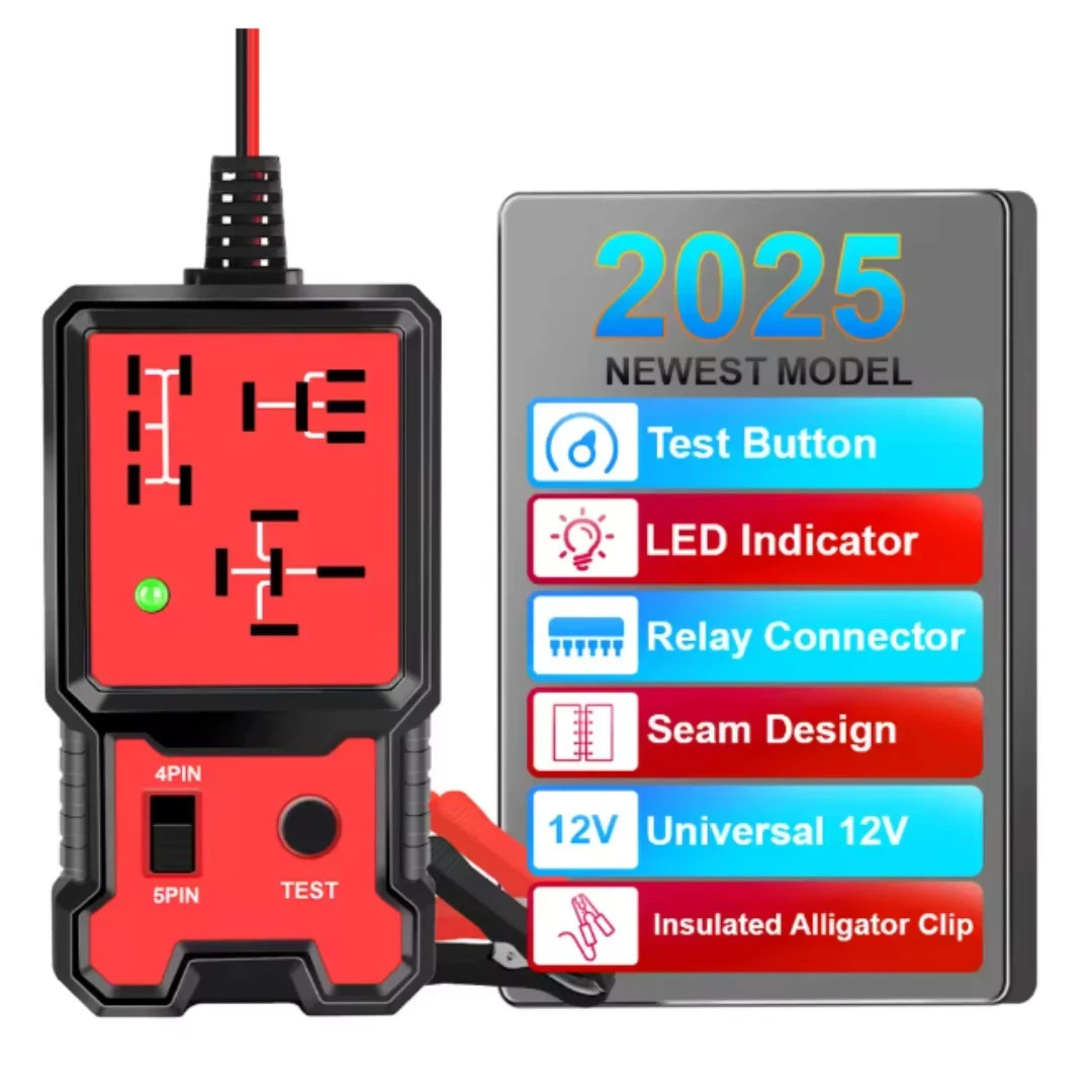 New Automotive Electronic Relay Car Relay Tester Universal 12V LED Indicator