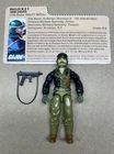 GI Joe 1985 Heavy Metal W/ Gun & File Card No Mic Vintage Hasbro ARAH