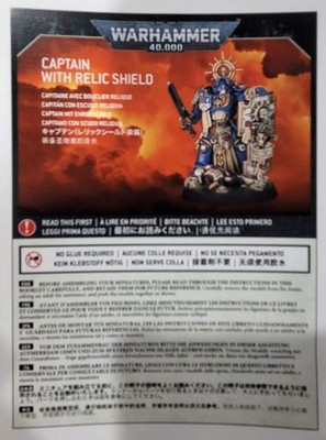 Captain With Relic Storm Shield Space Marines Warhammer 40K
