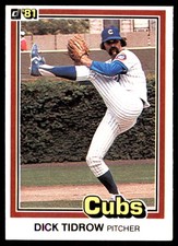 Dick Tidrow 1981 Donruss #551 Chicago Cubs MLB READ FREE SHIPPING AutographDen