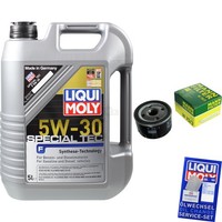 Mann Inspektionspaket 5L Liqui Moly 5W-30 FüR Dacia Duster Logan MCV 1.6