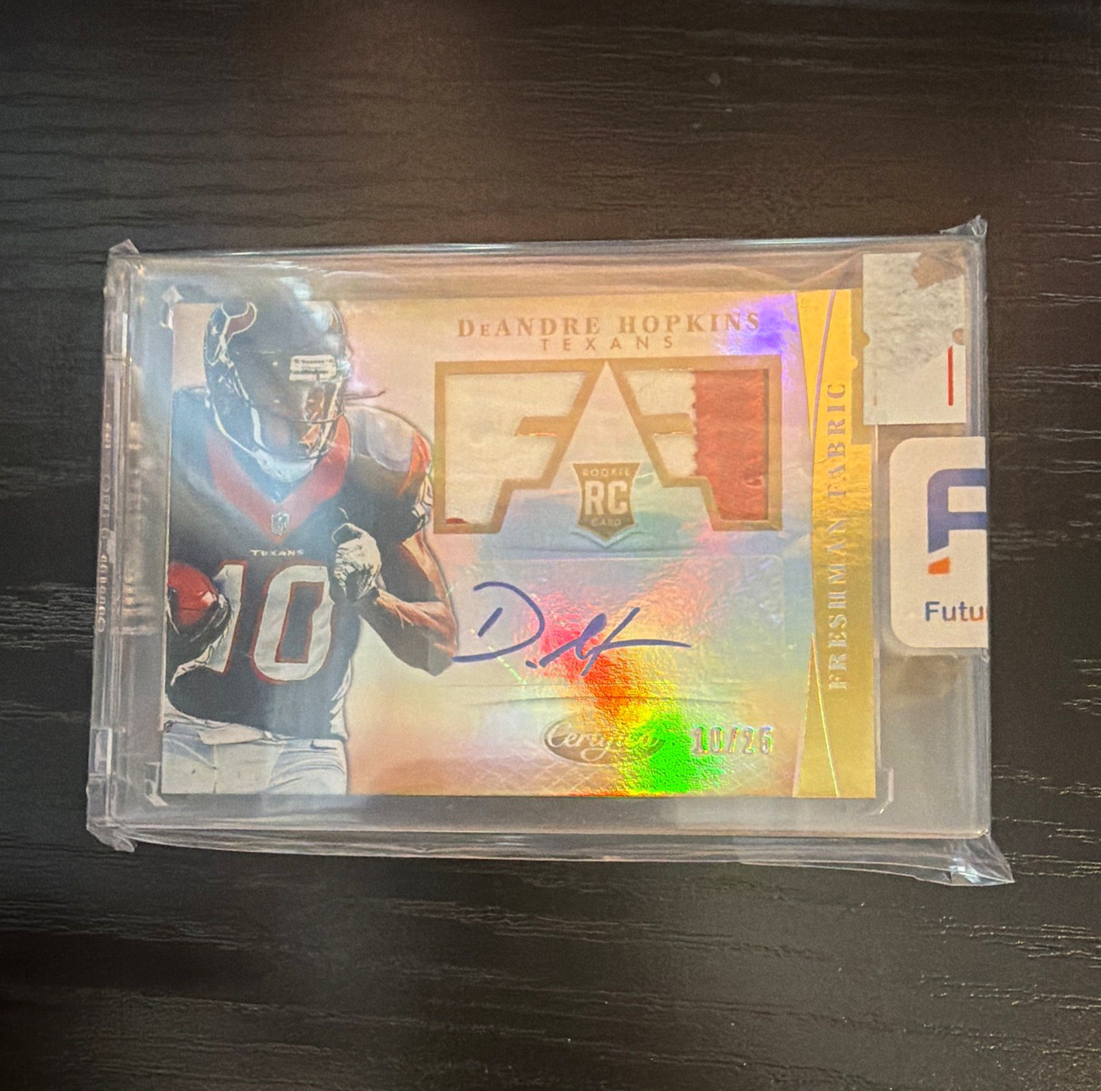 DeAndre Hopkins Panini Certified #305 Autograph Jersey Gold Mirror
